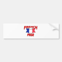French pride bumper sticker
