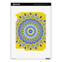 French Provencal Style Kaleidoscope Decal For iPad 3