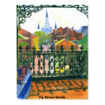 French Quarter Balcony, Fig Street Studio Postcards