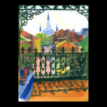 French Quarter Balcony posters by figstreetstudio French Quarter Balcony posters