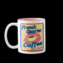 French Quarter Coffee Shop mugs