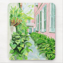 French Quarter Courtyard Mousepad