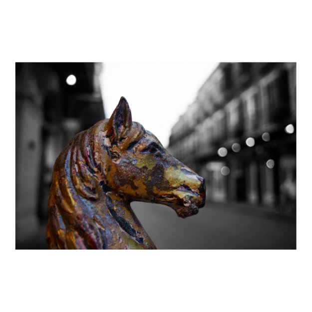 French Quarter Hitching Post Variation Poster