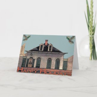 French Quarter Holiday Card card