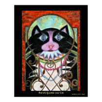 French Quarter Jazz Cat posters by chippyART French Quarter Jazz Cat posters