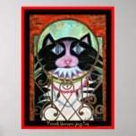 French Quarter Jazz Cat Poster