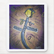 French Quarter Lamppost Mousepad