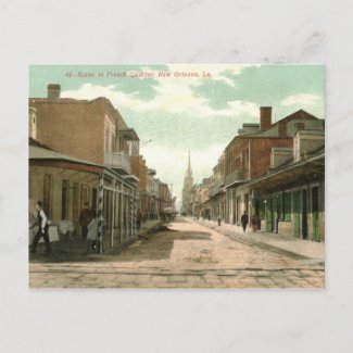 French Quarter, New Orleans 1910 Vintage postcard