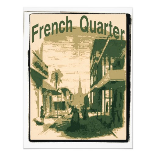 French Quarter, Orleans Personalized Announcement