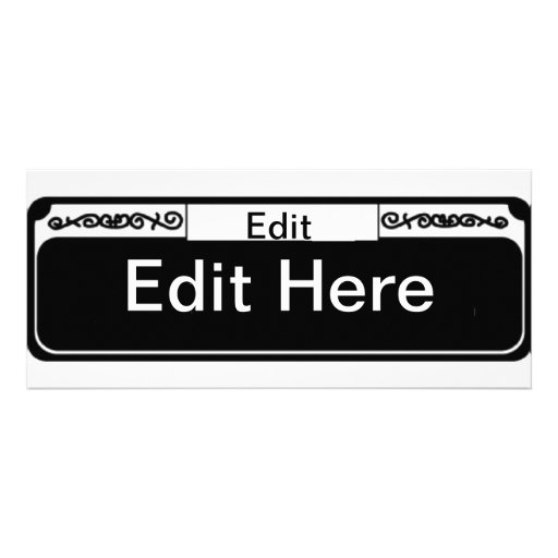French Quarter Street sign Blanks Invitations