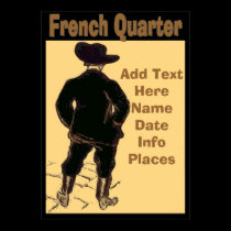 French Quarter Travel Sign posters