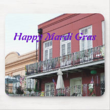 French Quarter Wrought Iron Balconies Mouse Pads