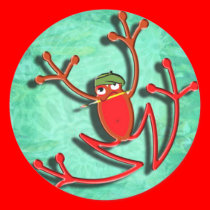 French RedFrog stickers