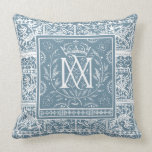 French Renaissance Phoenix Monogram MA pillows