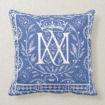 French Renaissance Pillow Monogram MA pillows