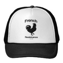 france, resistance, offensive, french, courage, rooster, motivational, french resistance, french connection, november, 2015, illustration, cap, Trucker Hat with custom graphic design
