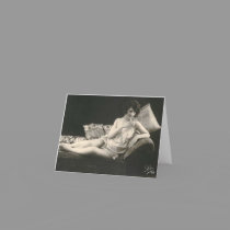 French Risque Photo Card