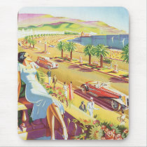 French Riviera Poster mousepads