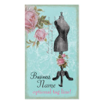 French Rosy Mannequin Business Cards