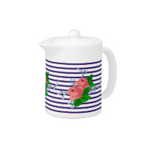 French sailor stripes and roses