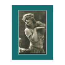 French Show Girl circa 1920 Postcard