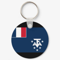 French Southern And Antarctic Lands Flag keychains by coolcountry French Southern And Antarctic Lands Flag keychains