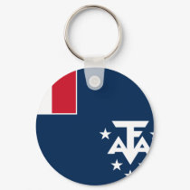 French Southern And Antarctic Lands Flag keychains by coolcountry French Southern And Antarctic Lands Flag keychains