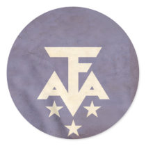 French Southern Antarctican Flag Round Stickers