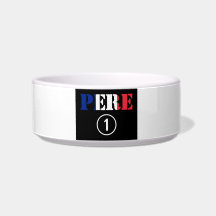 French Speaking Fathers & Dads : Pere Numero Un Cat Bowl