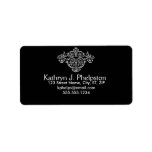 French Style Damask Address Label labels