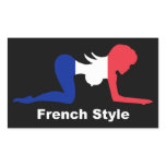 French Style France Rectangle Sticker