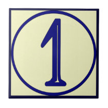 French Style House Numbers 1 tiles