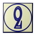French Style House Numbers 2 Ceramic Tile
