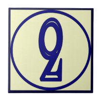 French Style House Numbers 2 tiles