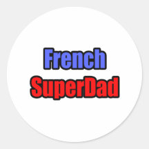 French SuperDad Sticker