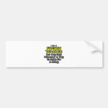 French Teacher .. Drink for a Living Bumper Stickers