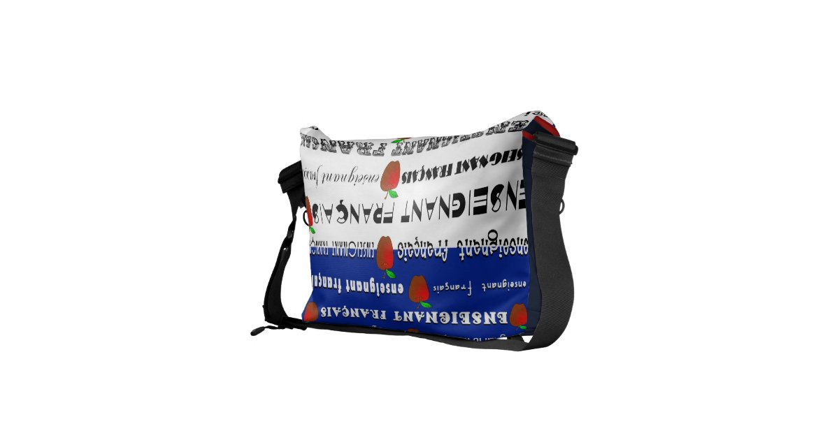 French Teacher Messenger Bag Zazzle