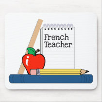 French Teacher (Notebook) mousepads by LushLaundry French Teacher (Notebook) mousepads