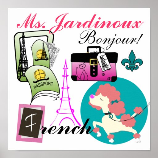 French Teacher Poster / Sign SRF Zazzle