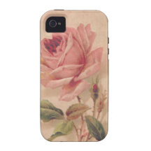 French Victorian Pink Rose iPhone 4/4S Case