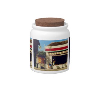 French Village Bakery Candy Jar
