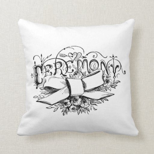 french vintage typography shabby chic cushion pillow Zazzle