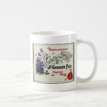 French Violette Perfume Label Coffee Mugs