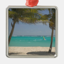 French West Indies, Guadaloupe, Marie, Galante 2 Christmas Tree Ornaments