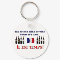 French Wine Drinkers keychains