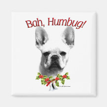 Frenchie Bah Humbug Magnet