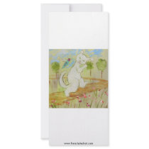 Frenchy talking to Humingbird Custom Rack Card