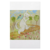 Frenchy talking to Humingbird Personalized Stationery