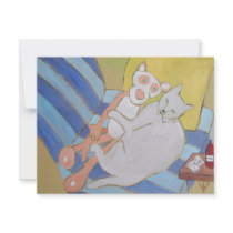 Frenchy w/pink panther invitations