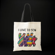 Frenzy, I LOVE TO SEW Tote bags
